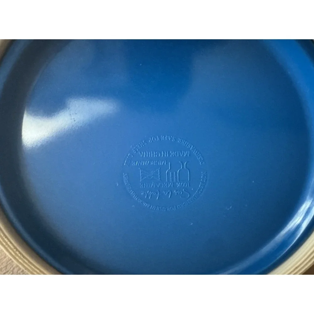 Vintage Sur La Table 3 Mixing Bowls With Spouts: Blue, Maroon, And Purple